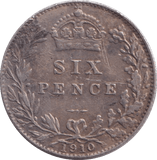 1910 SIXPENCE ( GVF ) - Sixpence - Cambridgeshire Coins