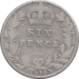 1910 SIXPENCE ( NF ) - Sixpence - Cambridgeshire Coins