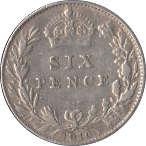 1910 SIXPENCE ( VF ) - Sixpence - Cambridgeshire Coins