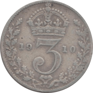 1910 THREEPENCE ( FINE ) - Threepence - Cambridgeshire Coins