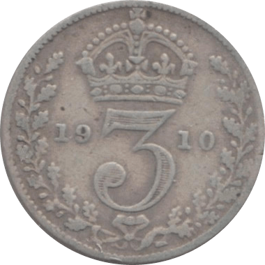 1910 THREEPENCE ( FINE ) - Threepence - Cambridgeshire Coins