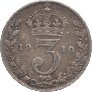 1910 THREEPENCE ( FINE ) - Threepence - Cambridgeshire Coins