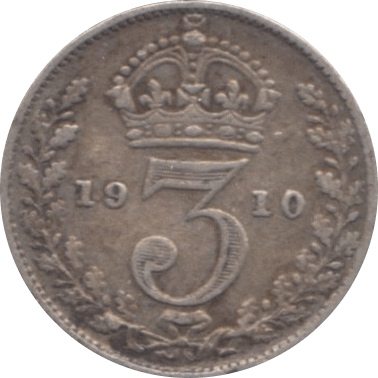 1910 THREEPENCE ( FINE ) - Threepence - Cambridgeshire Coins
