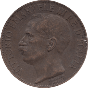 1911 10 CENTESIMI 50TH ANNIVERSARY OF KINGDOM ITALY H10 - WORLD COINS - Cambridgeshire Coins