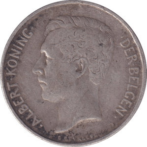 1911 2 FRANK BELGIUM - WORLD COINS - Cambridgeshire Coins