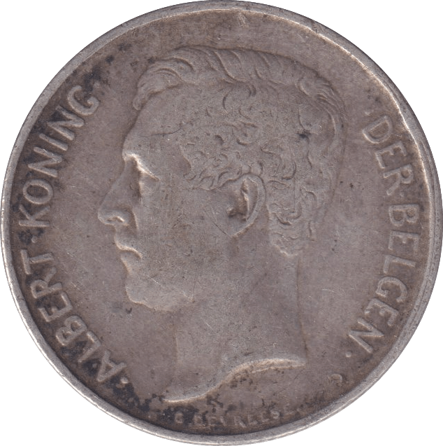 1911 2 FRANK BELGIUM - WORLD COINS - Cambridgeshire Coins