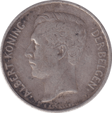 1911 2 FRANK BELGIUM - WORLD COINS - Cambridgeshire Coins