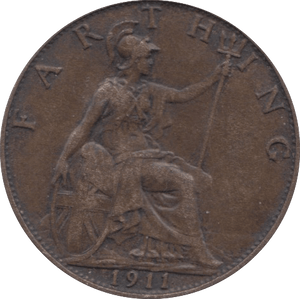 1911 FARTHING ( EF ) 2 - Farthing - Cambridgeshire Coins