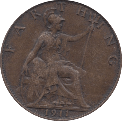 1911 FARTHING ( EF ) 2 - Farthing - Cambridgeshire Coins