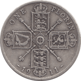1911 FLORIN ( FINE ) 2 - FLORIN - Cambridgeshire Coins