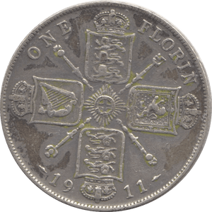 1911 FLORIN ( GF ) - Florin - Cambridgeshire Coins