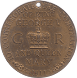 1911 GEORGE V AND QUEEN MARY CORONATION MEDALLION - MEDALLIONS - Cambridgeshire Coins