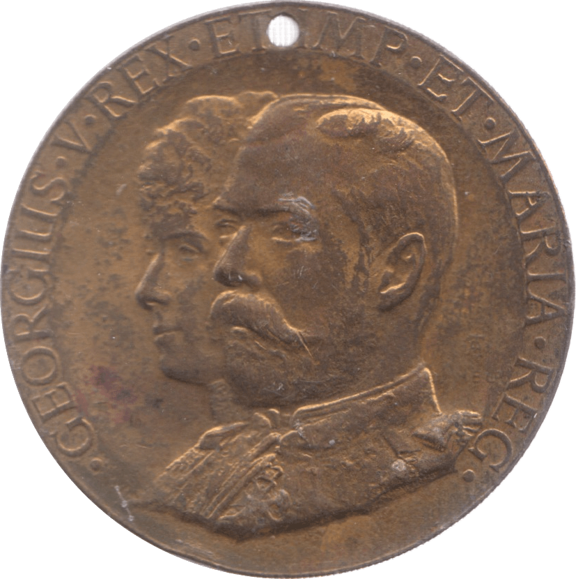 1911 GEORGE V AND QUEEN MARY CORONATION MEDALLION - MEDALLIONS - Cambridgeshire Coins
