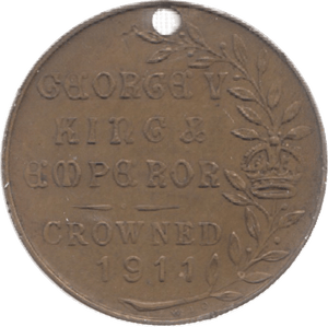 1911 GEORGE V CORONATION MEDAL - MEDALLIONS - Cambridgeshire Coins