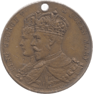 1911 GEORGE V CORONATION MEDAL - MEDALLIONS - Cambridgeshire Coins