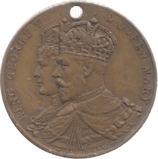1911 GEORGE V CORONATION MEDAL - MEDALLIONS - Cambridgeshire Coins