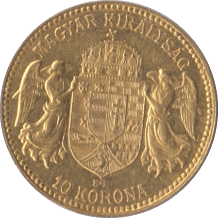 1911 GOLD 10 KORONA HUNGARY - Gold World Coins - Cambridgeshire Coins