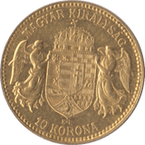 1911 GOLD 10 KORONA HUNGARY - Gold World Coins - Cambridgeshire Coins