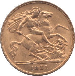 1911 GOLD HALF SOVEREIGN ( EF ) - Half Sovereign - Cambridgeshire Coins