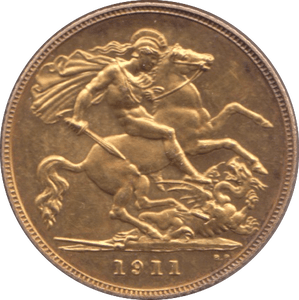 1911 GOLD HALF SOVEREIGN ( PROOF ) - Half Sovereign - Cambridgeshire Coins