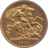 1911 GOLD HALF SOVEREIGN ( PROOF ) - Half Sovereign - Cambridgeshire Coins