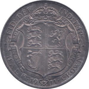 1911 HALFCROWN ( AUNC ) 1 - Halfcrown - Cambridgeshire Coins