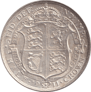 1911 HALFCROWN ( AUNC ) - Halfcrown - Cambridgeshire Coins