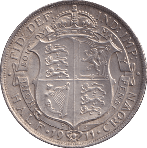 1911 HALFCROWN ( EF ) - Halfcrown - Cambridgeshire Coins