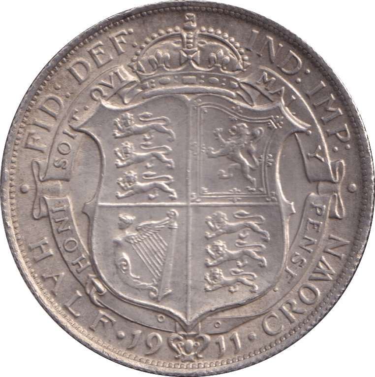 1911 HALFCROWN ( EF ) - Halfcrown - Cambridgeshire Coins