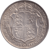 1911 HALFCROWN ( EF ) - Halfcrown - Cambridgeshire Coins