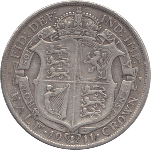 1911 HALFCROWN ( FINE ) 3 - Halfcrown - Cambridgeshire Coins