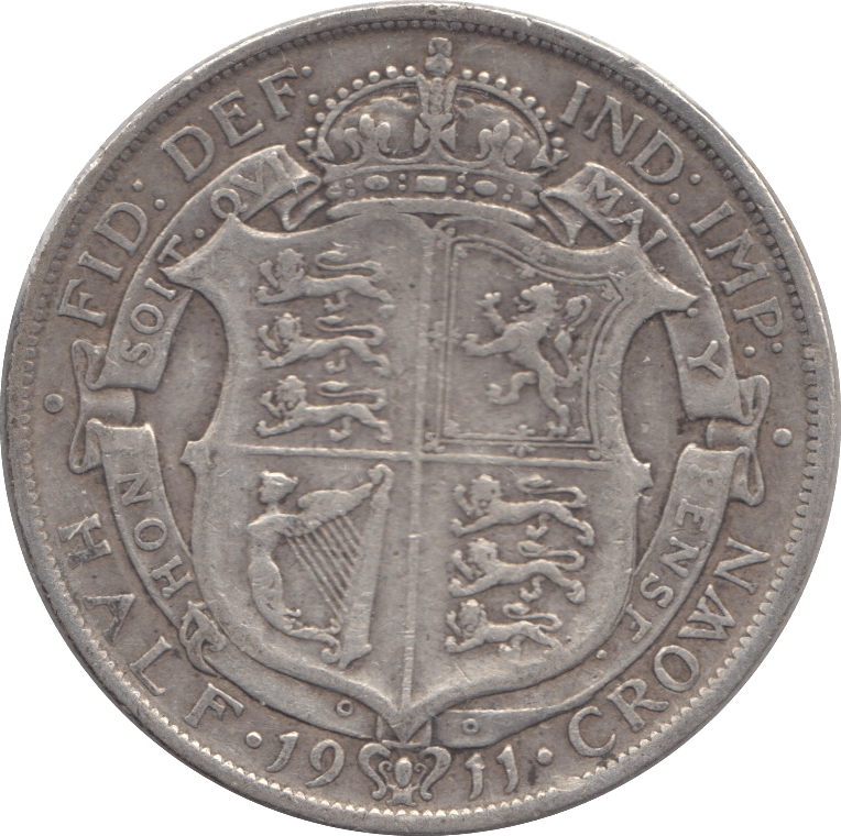 1911 HALFCROWN ( FINE ) 3 - Halfcrown - Cambridgeshire Coins