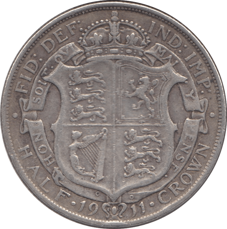 1911 HALFCROWN ( GF ) 3 - Halfcrown - Cambridgeshire Coins