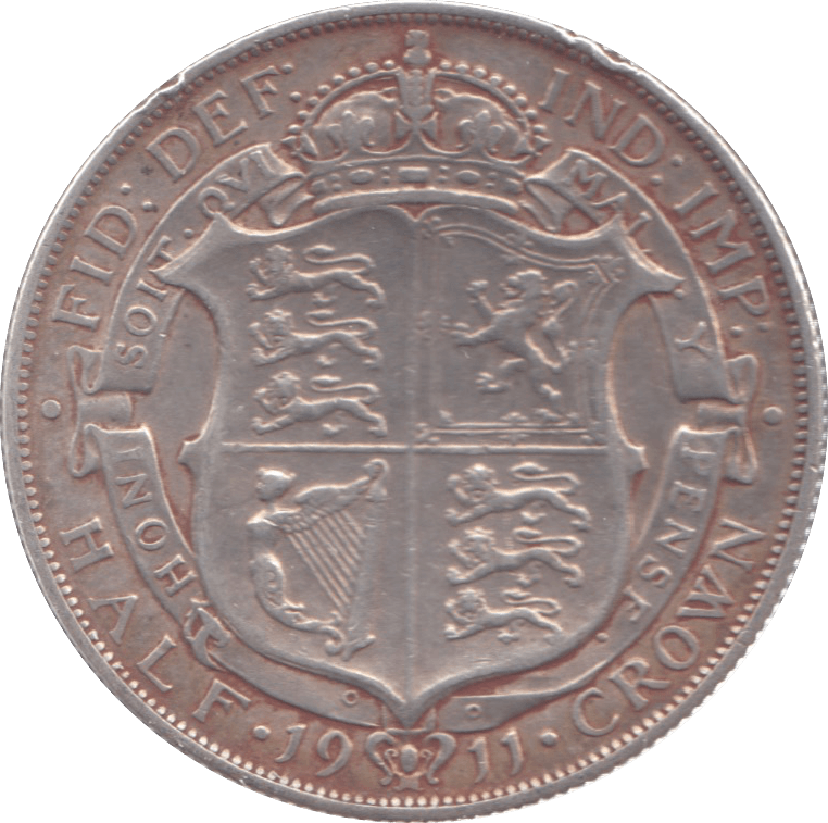 1911 HALFCROWN ( GF ) 8 - Halfcrown - Cambridgeshire Coins