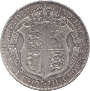 1911 HALFCROWN ( GF ) 8 - Halfcrown - Cambridgeshire Coins
