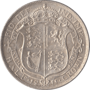 1911 HALFCROWN ( UNC ) 13 - Halfcrown - Cambridgeshire Coins
