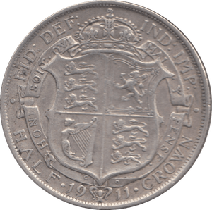 1911 HALFCROWN ( VF ) 4 - Halfcrown - Cambridgeshire Coins