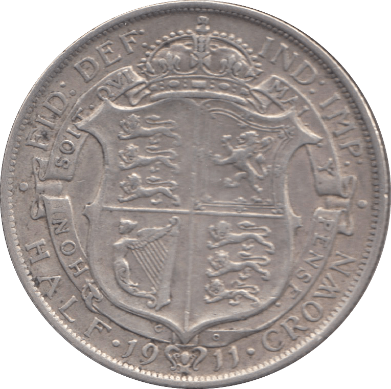 1911 HALFCROWN ( VF ) 4 - Halfcrown - Cambridgeshire Coins