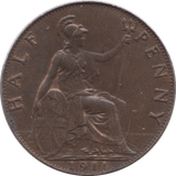 1911 HALFPENNY ( AUNC ) 2 - Halfpenny - Cambridgeshire Coins