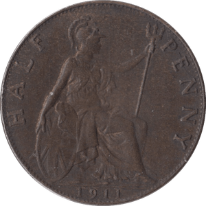 1911 HALFPENNY ( AUNC ) A - Halfpenny - Cambridgeshire Coins