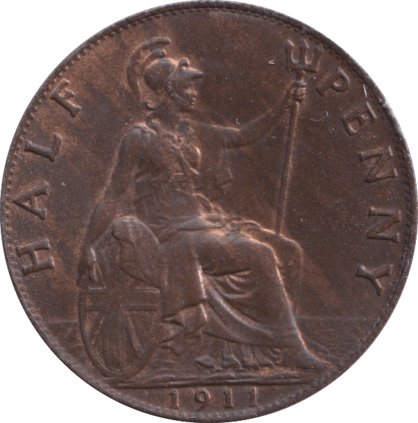 1911 HALFPENNY ( UNC ) - Halfpenny - Cambridgeshire Coins