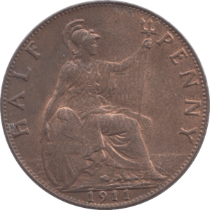 1911 HALFPENNY ( UNC ) - Halfpenny - Cambridgeshire Coins