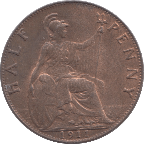 1911 HALFPENNY ( UNC ) - Halfpenny - Cambridgeshire Coins