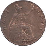 1911 HALFPENNY ( UNC ) - Halfpenny - Cambridgeshire Coins