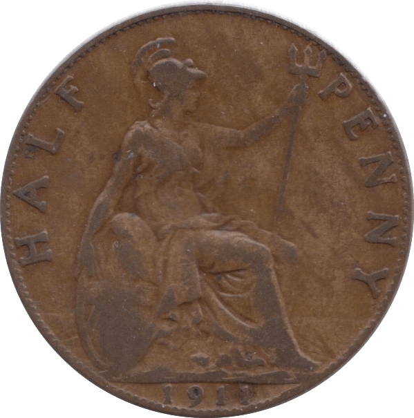 1911 HALFPENNY ( VF ) - HALFPENNY - Cambridgeshire Coins