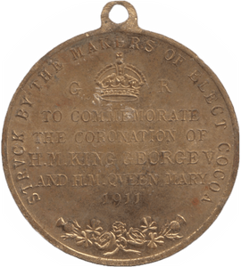 1911 KING GEORGE CORONATION MEDALLION - OTHER TOKENS - Cambridgeshire Coins