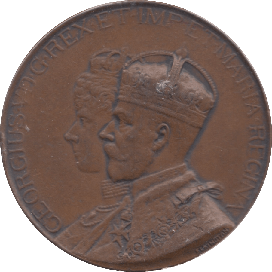 1911 LOWER BEBINGTON CELEBRATION MEDALLION - MEDALLIONS - Cambridgeshire Coins