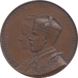 1911 LOWER BEBINGTON CELEBRATION MEDALLION - MEDALLIONS - Cambridgeshire Coins