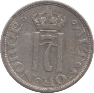 1911 NORWAY SILVER 10 ORE - SILVER WORLD COINS - Cambridgeshire Coins