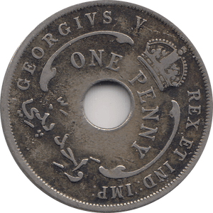 1911 ONE PENNY BRITISH WEST AFRICA - WORLD COINS - Cambridgeshire Coins